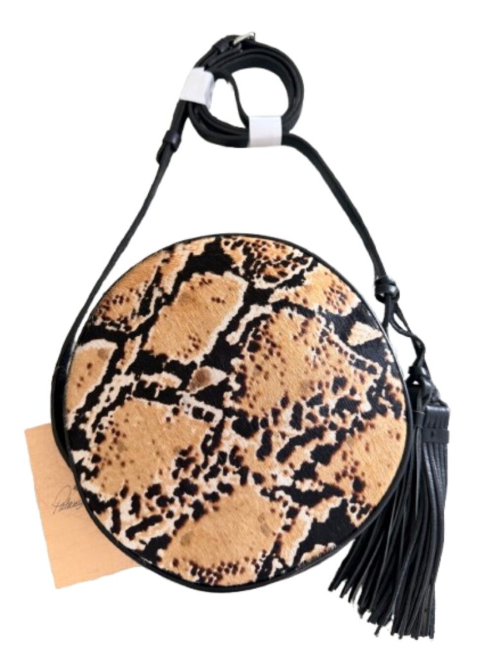 Patricia Nash Scafati Python Print Circle Crossbody - NWT